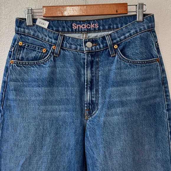 Mother - High-Waist Double Stack Ankle JEAN By Snacks Size 28 - Picture 8 of 16